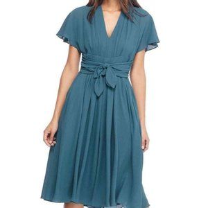 Spring Gal Meets Glam flutter sleeve Dress